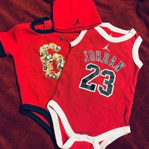 Jordan Baby Onesies/hat